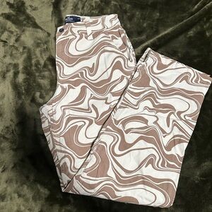 Hollister patterned Utility Dad Pants size 5R (27)
